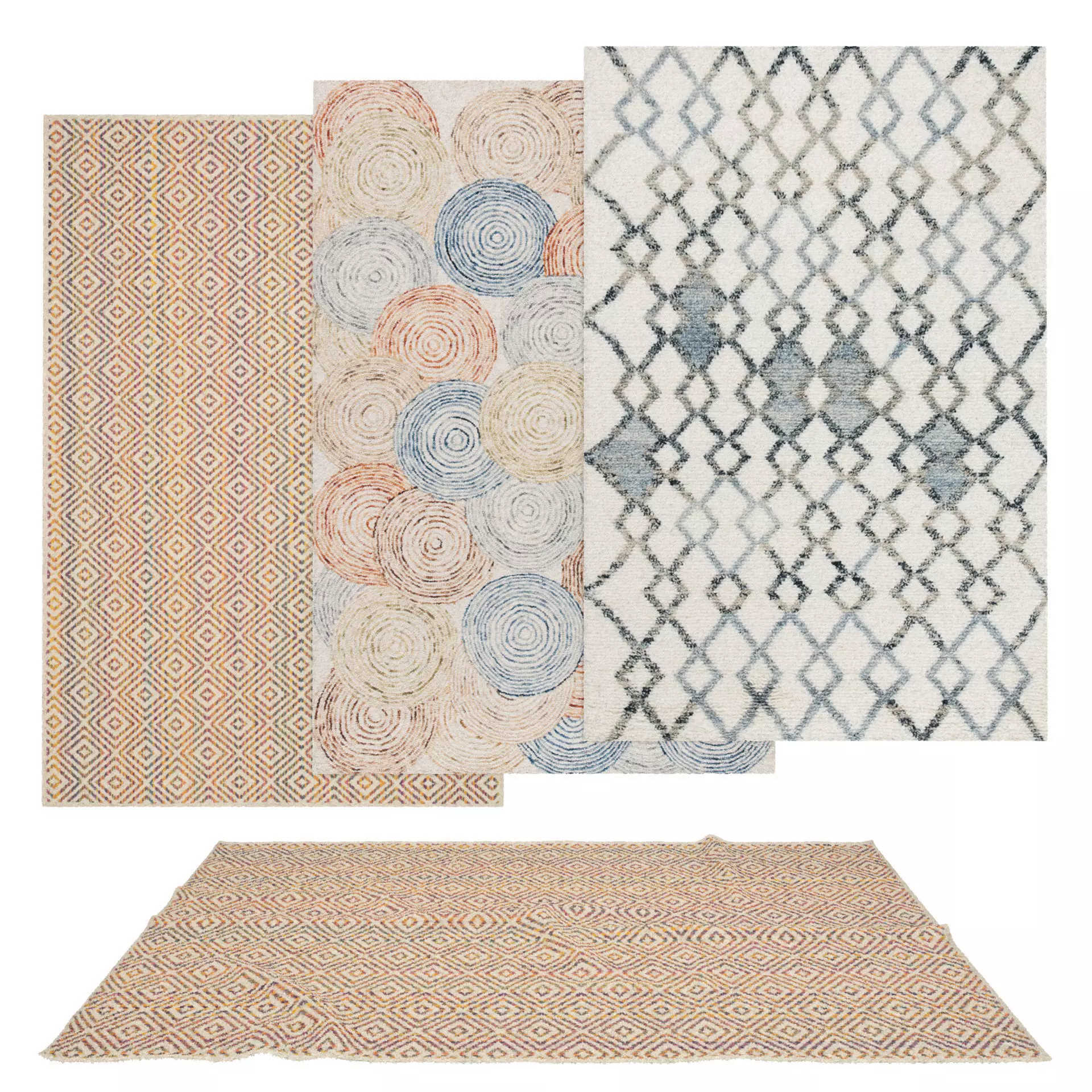 Rugs No 644 Low-poly 3D model_0