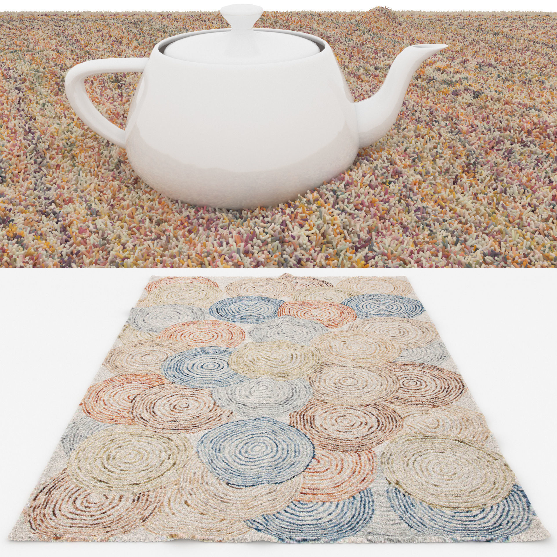 Rugs No 644 Low-poly 3D model_1