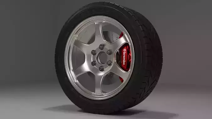 Wheel Goodyear Eagle F1 High Detailed 3D Model