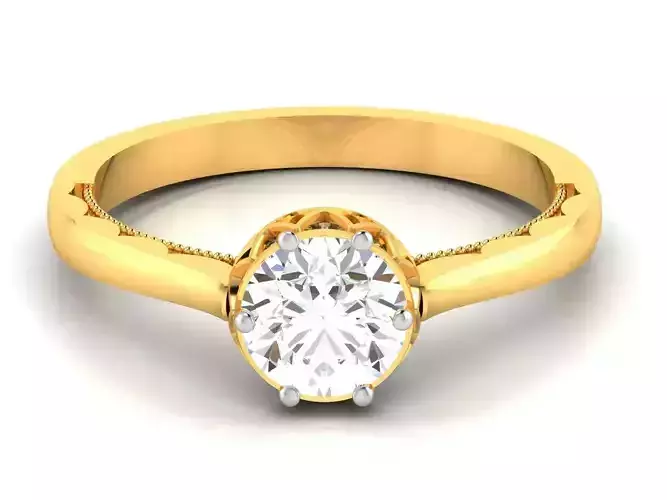 Solitaire Ring 3dm Render Detail