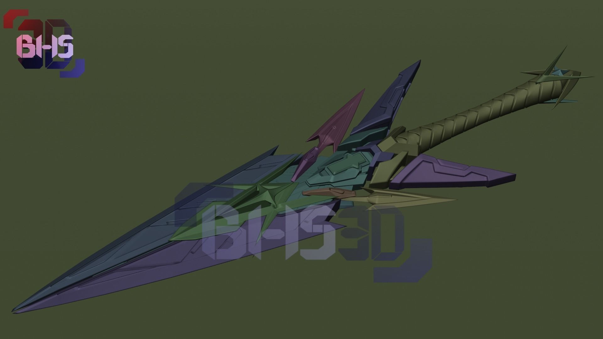 Mythra Sword xenoblade 3D 3D print model_4
