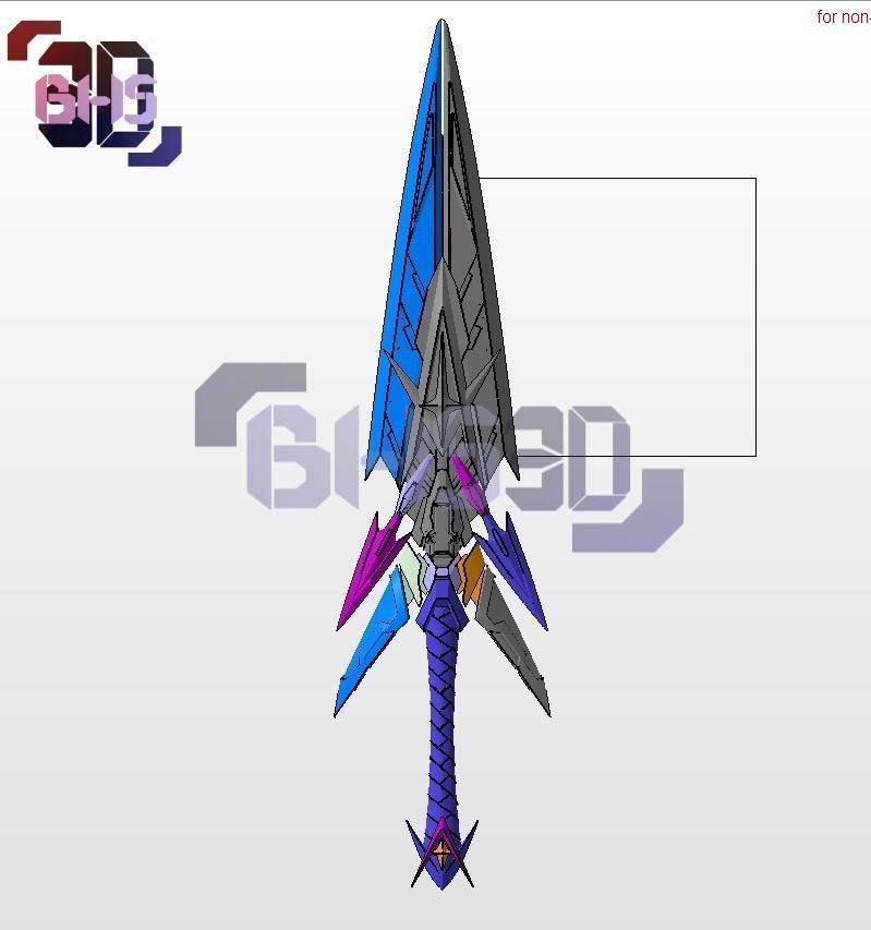 Mythra Sword xenoblade 3D 3D print model_5