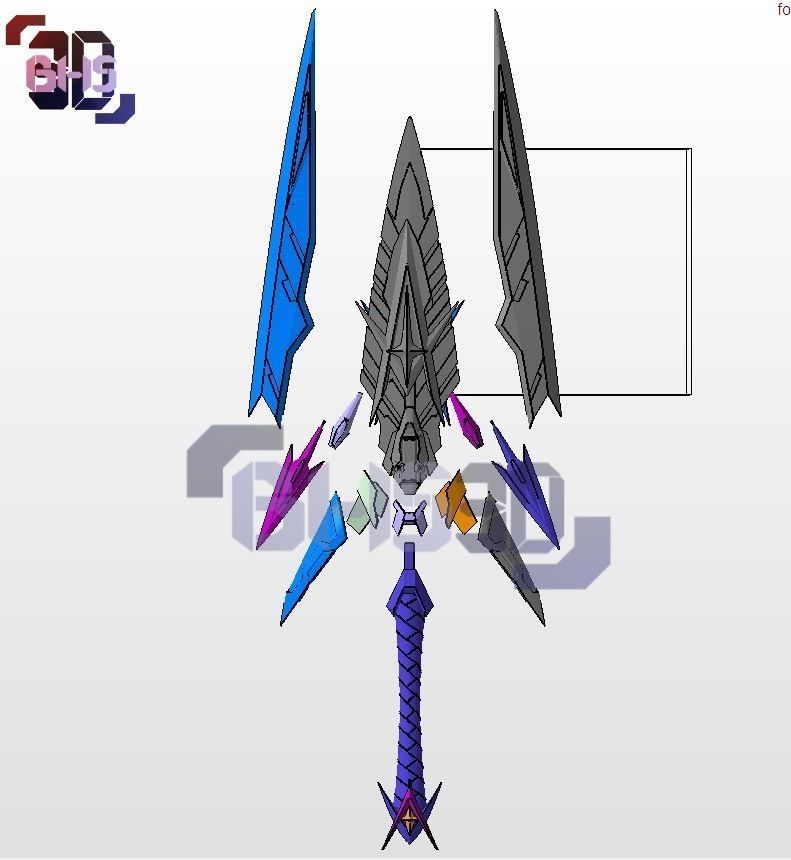 Mythra Sword xenoblade 3D 3D print model_8