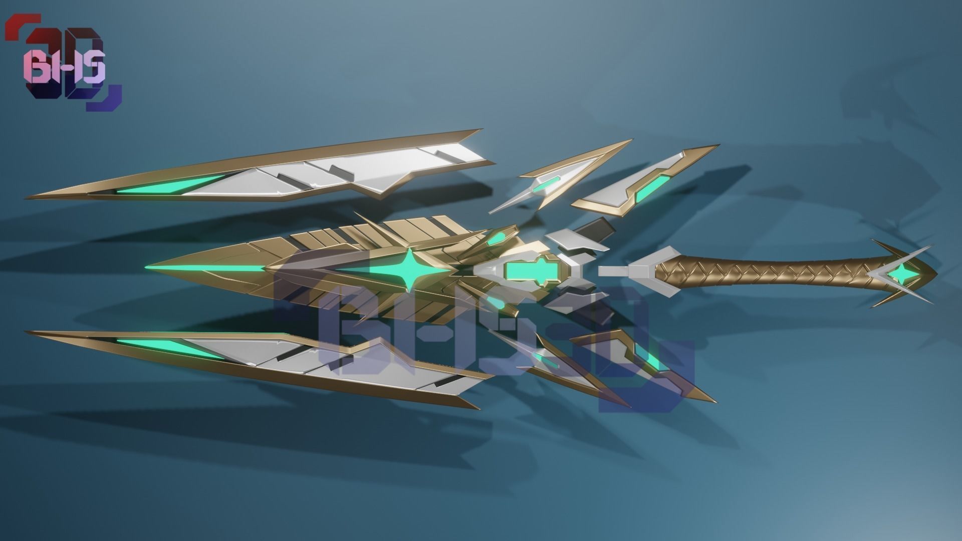 Mythra Sword xenoblade 3D 3D print model_2