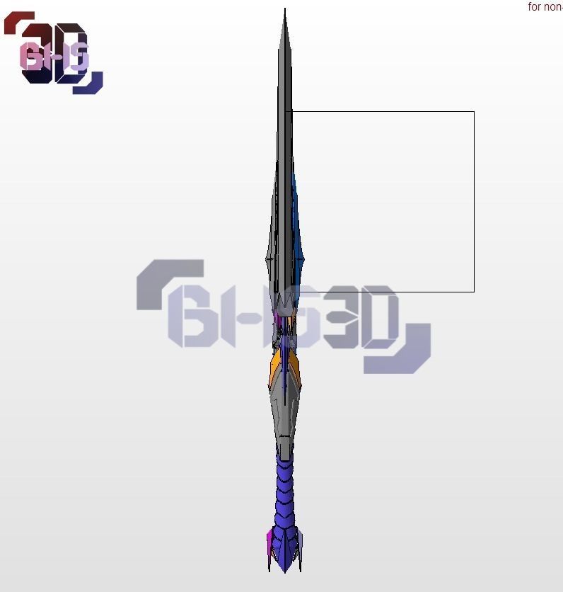 Mythra Sword xenoblade 3D 3D print model_7
