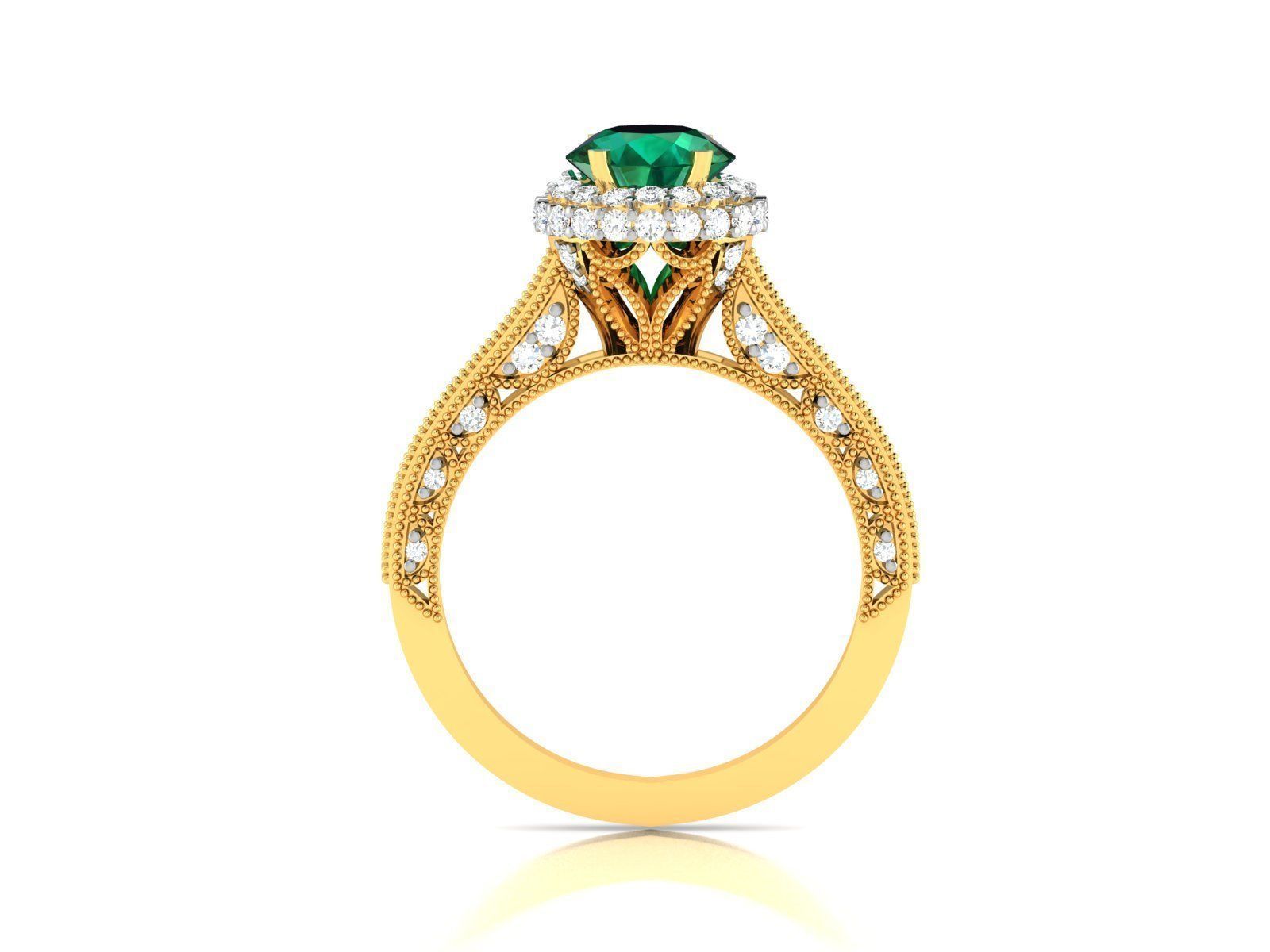 Solitaire Ring 3dm Render Detail 3D print model_3