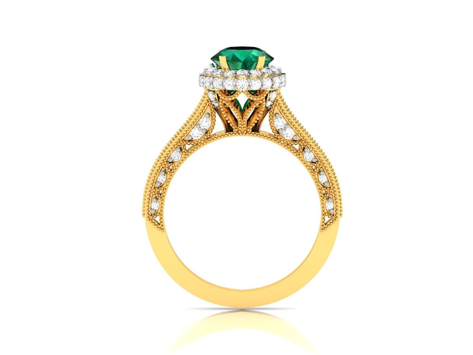 Solitaire Ring 3dm Render Detail 3D print model_4