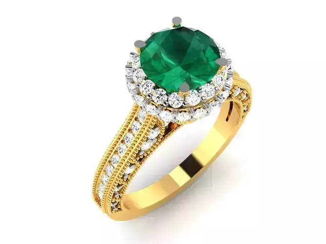 Solitaire Ring 3dm Render Detail