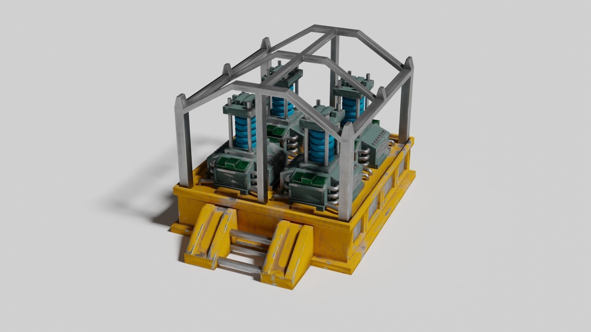Oxygen generator Low-poly 3D model_5