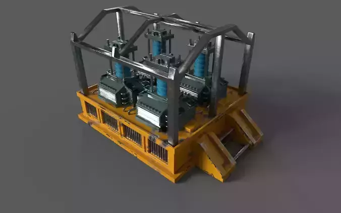 Oxygen generator Low-poly 3D model