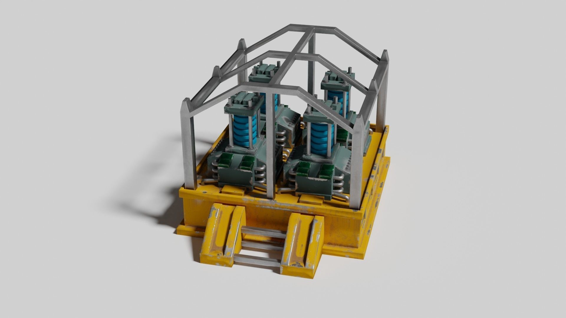 Oxygen generator Low-poly 3D model_10