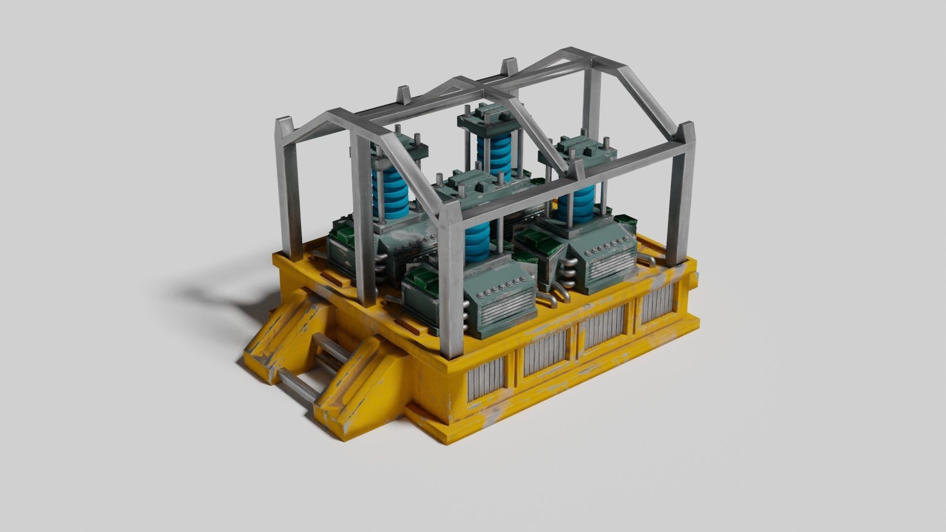 Oxygen generator Low-poly 3D model_15