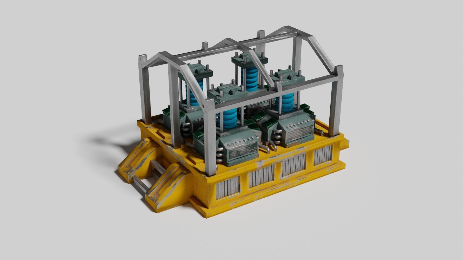 Oxygen generator Low-poly 3D model_9