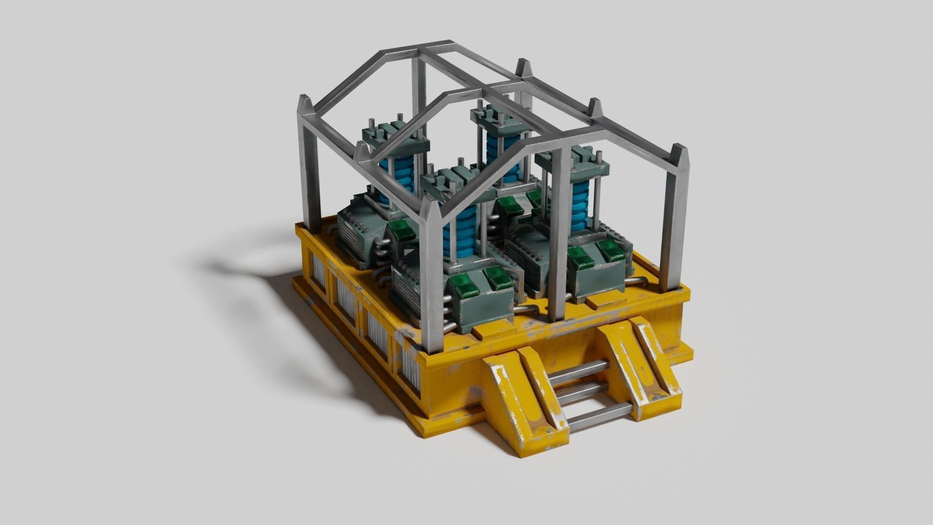 Oxygen generator Low-poly 3D model_11