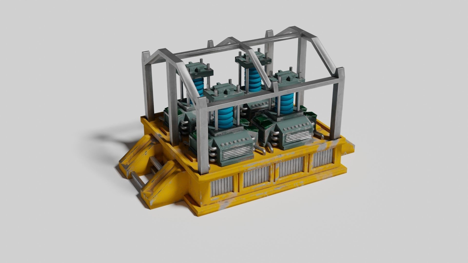 Oxygen generator Low-poly 3D model_14