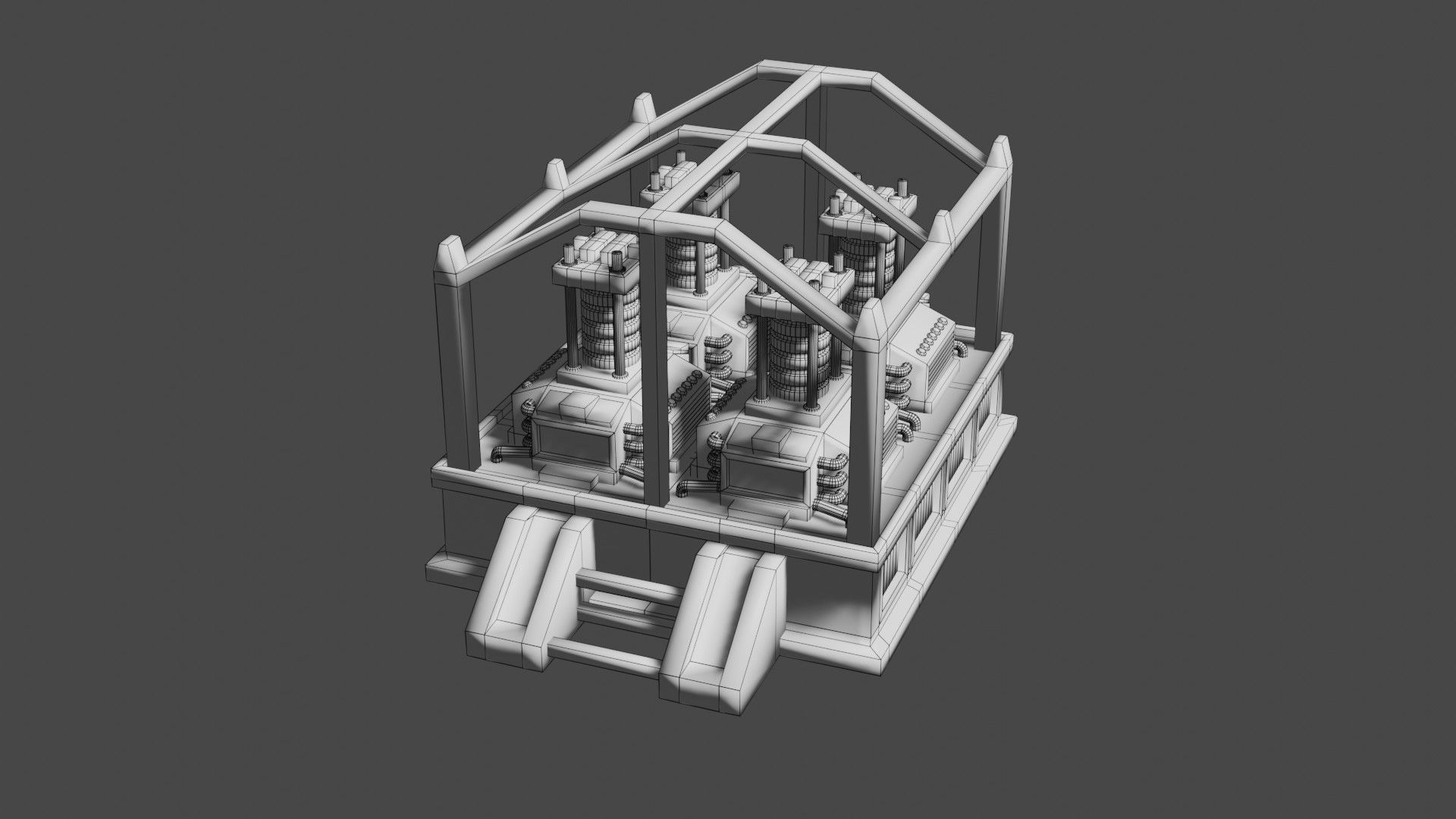 Oxygen generator Low-poly 3D model_18
