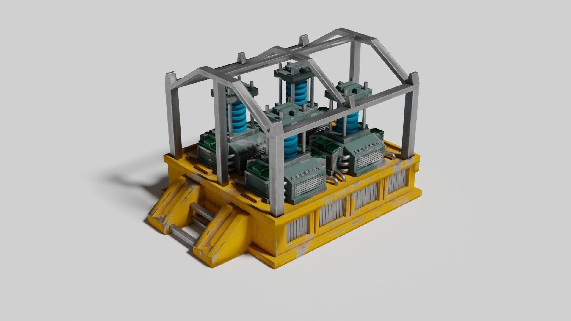 Oxygen generator Low-poly 3D model_3