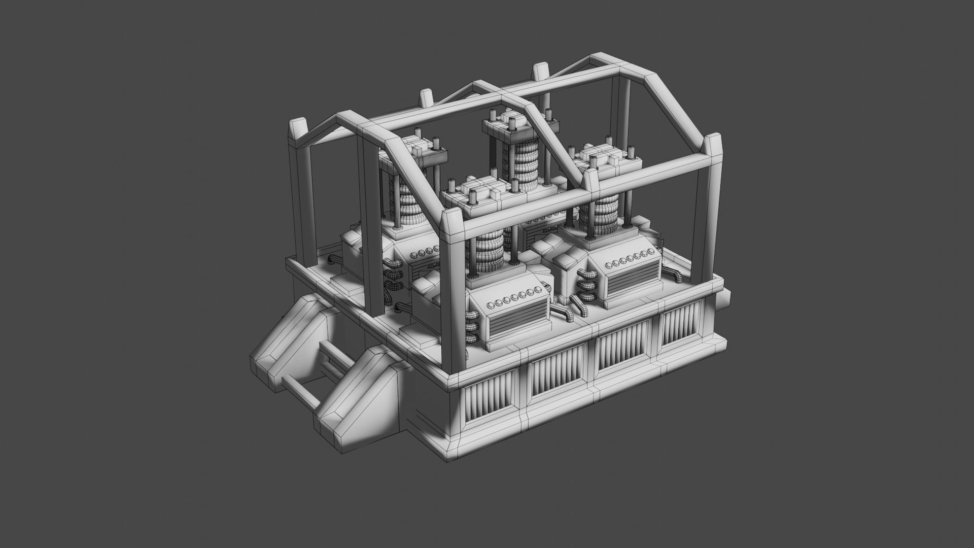 Oxygen generator Low-poly 3D model_22