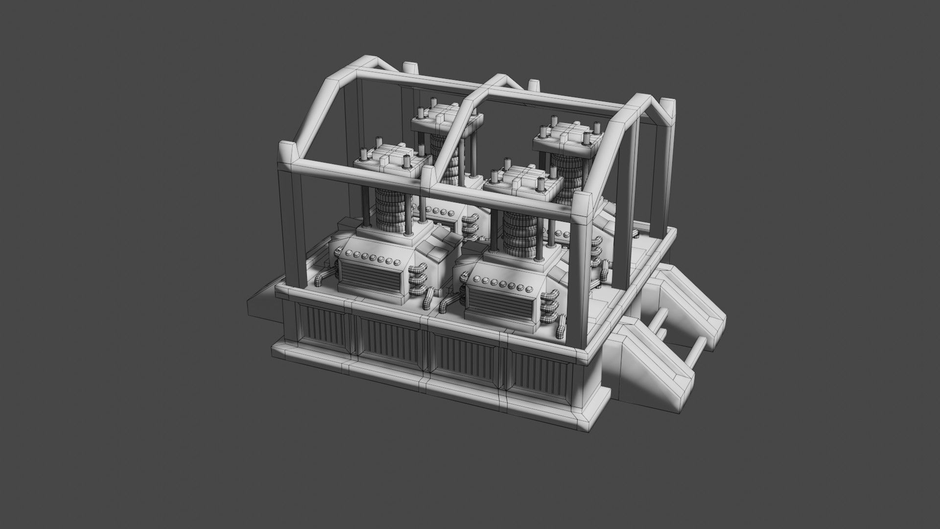 Oxygen generator Low-poly 3D model_25