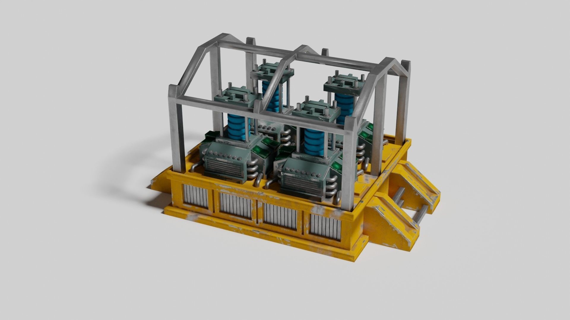 Oxygen generator Low-poly 3D model_12