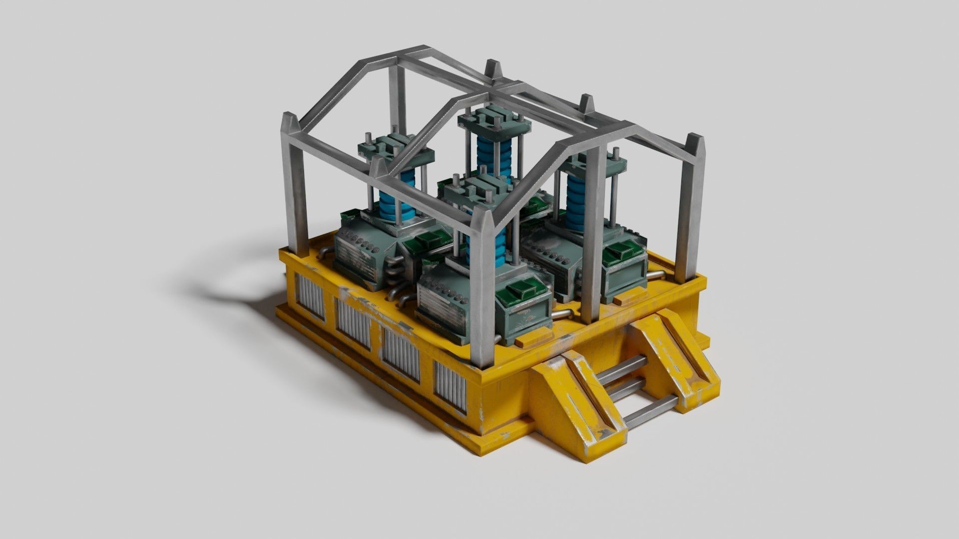 Oxygen generator Low-poly 3D model_7