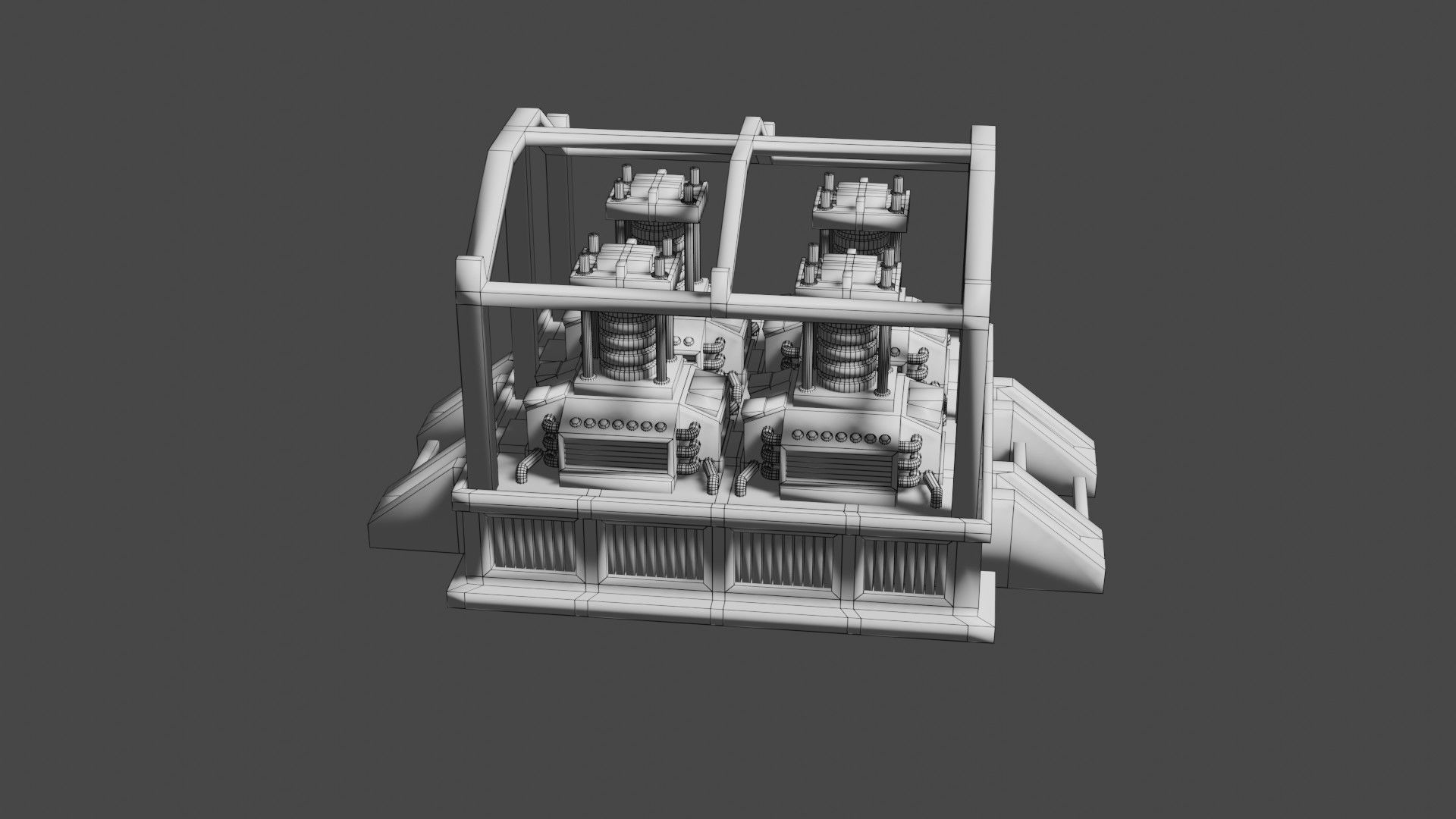 Oxygen generator Low-poly 3D model_21