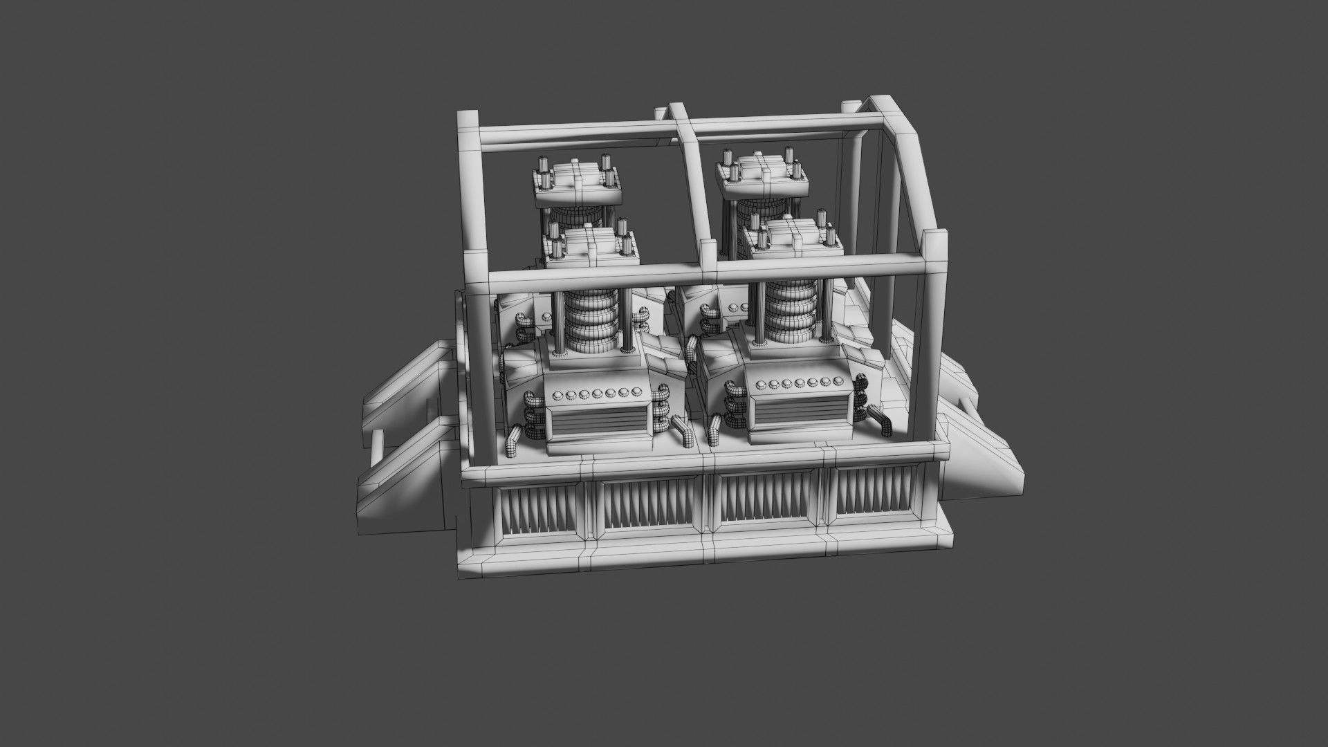 Oxygen generator Low-poly 3D model_26