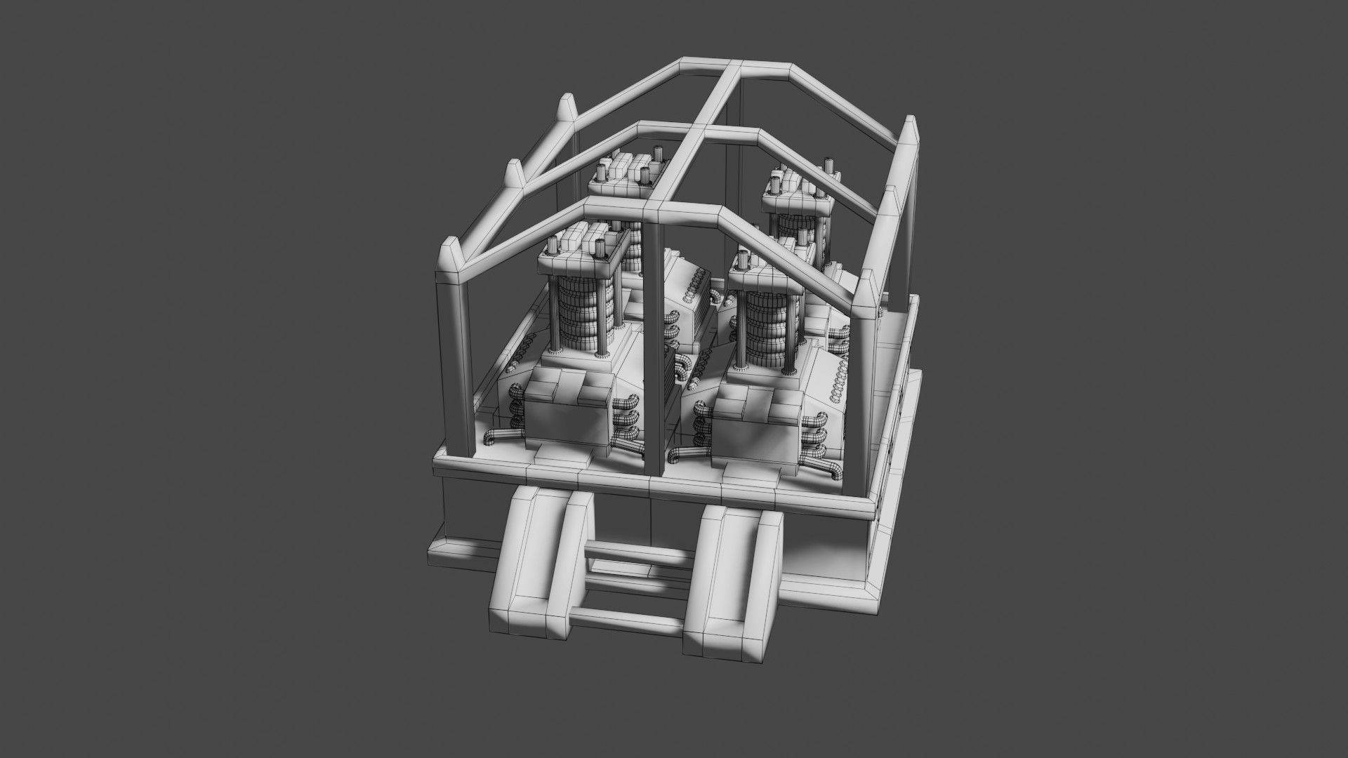 Oxygen generator Low-poly 3D model_23