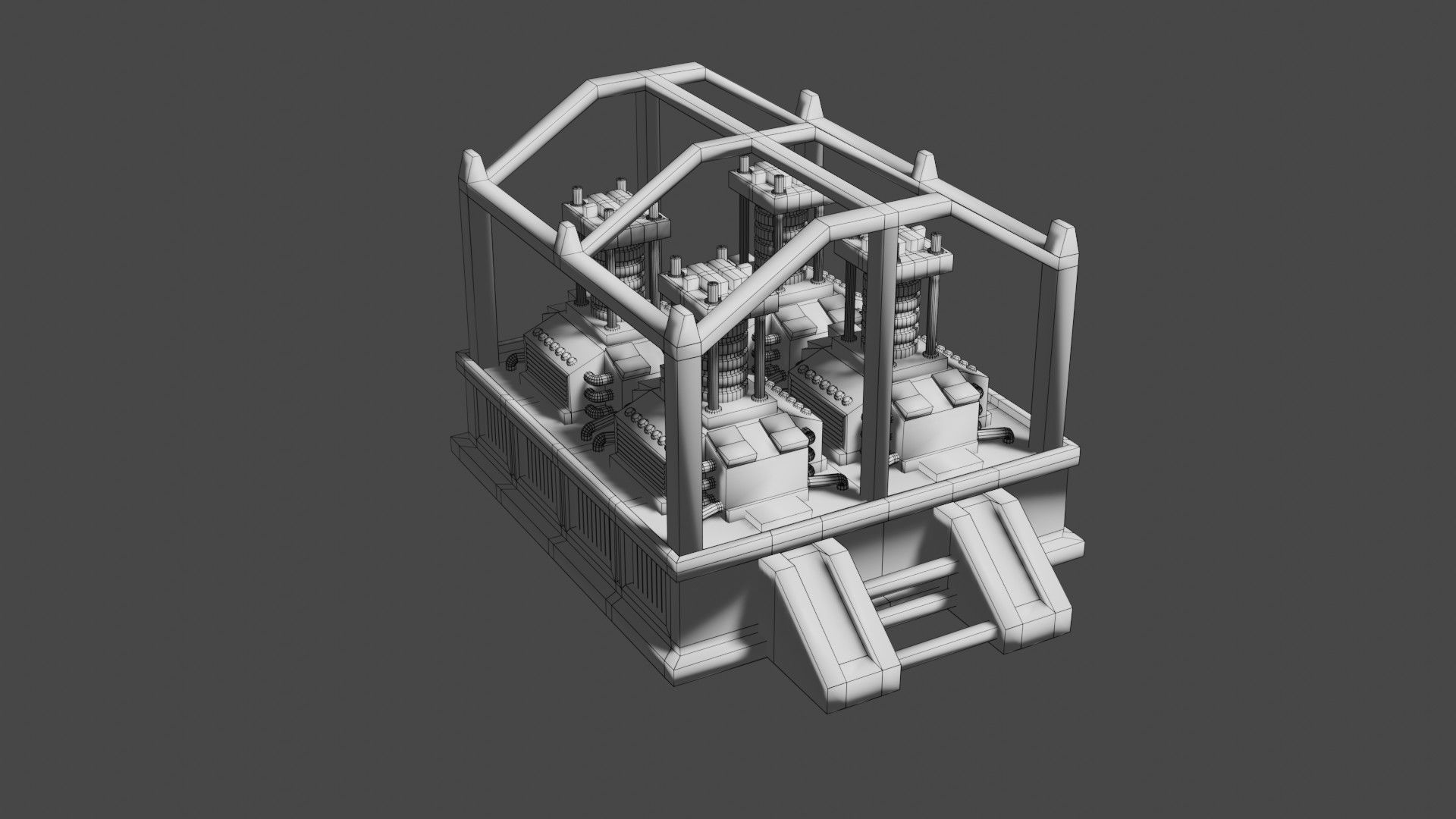 Oxygen generator Low-poly 3D model_24
