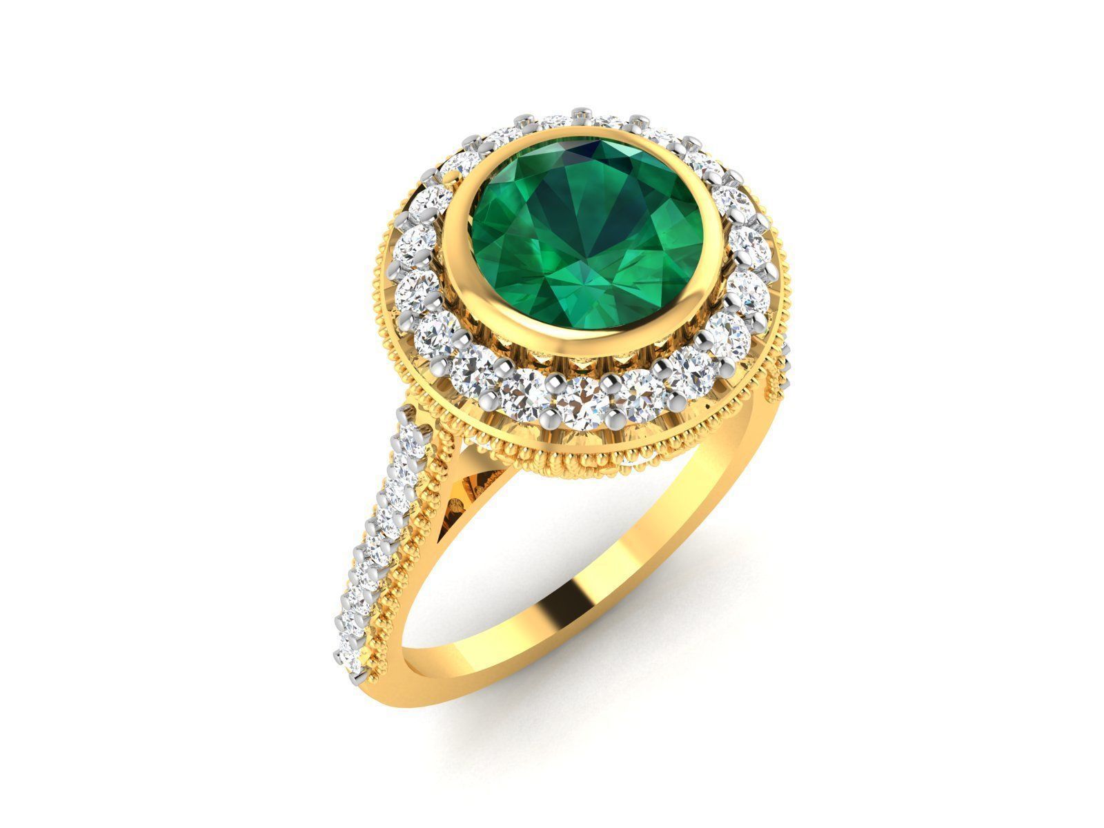 Solitaire Ring 3dm Render Detail 3D print model_2