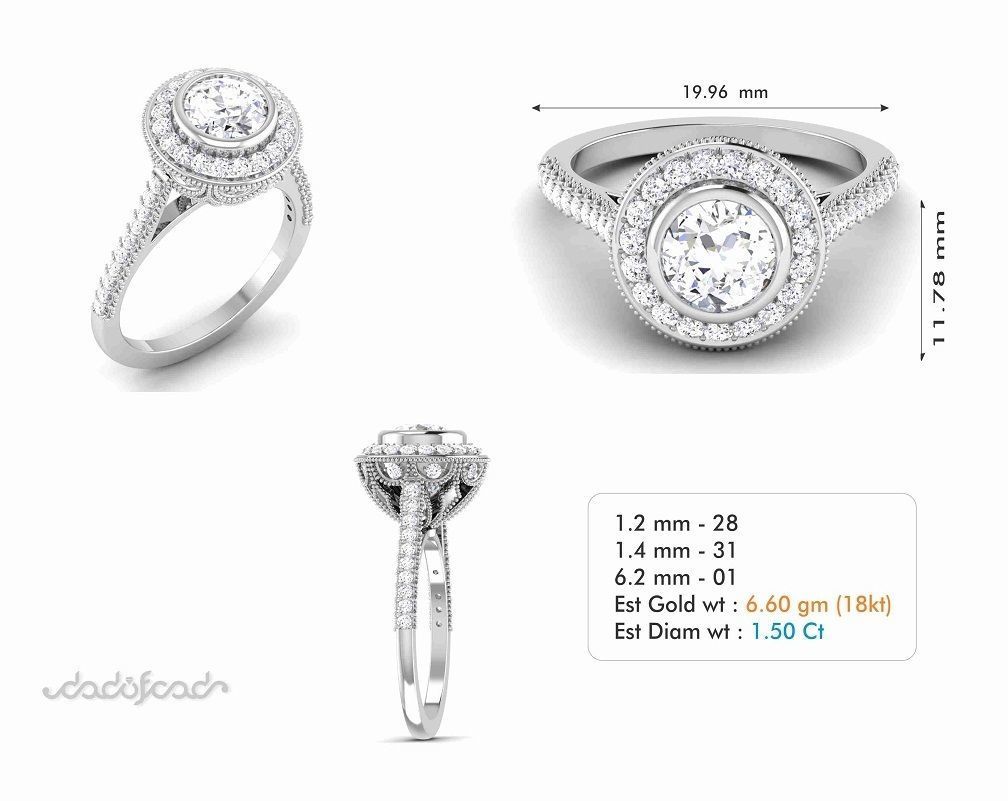 Solitaire Ring 3dm Render Detail 3D print model_1