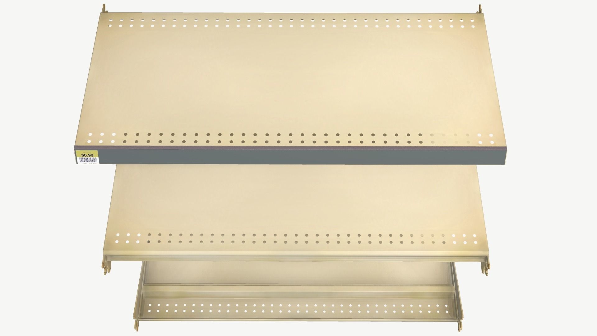 Retail Shelf Low-poly 3D model_8