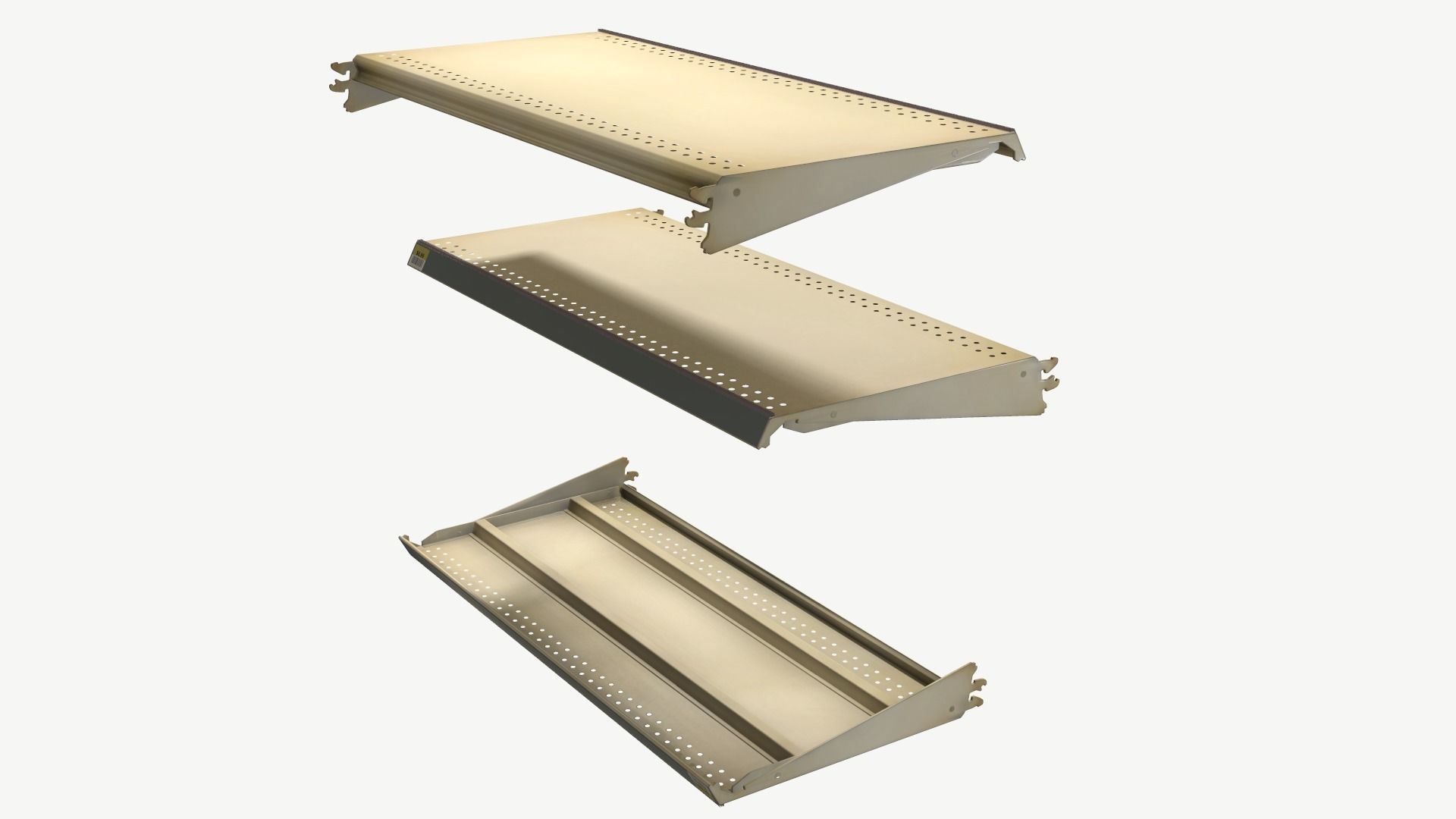 Retail Shelf Low-poly 3D model_4