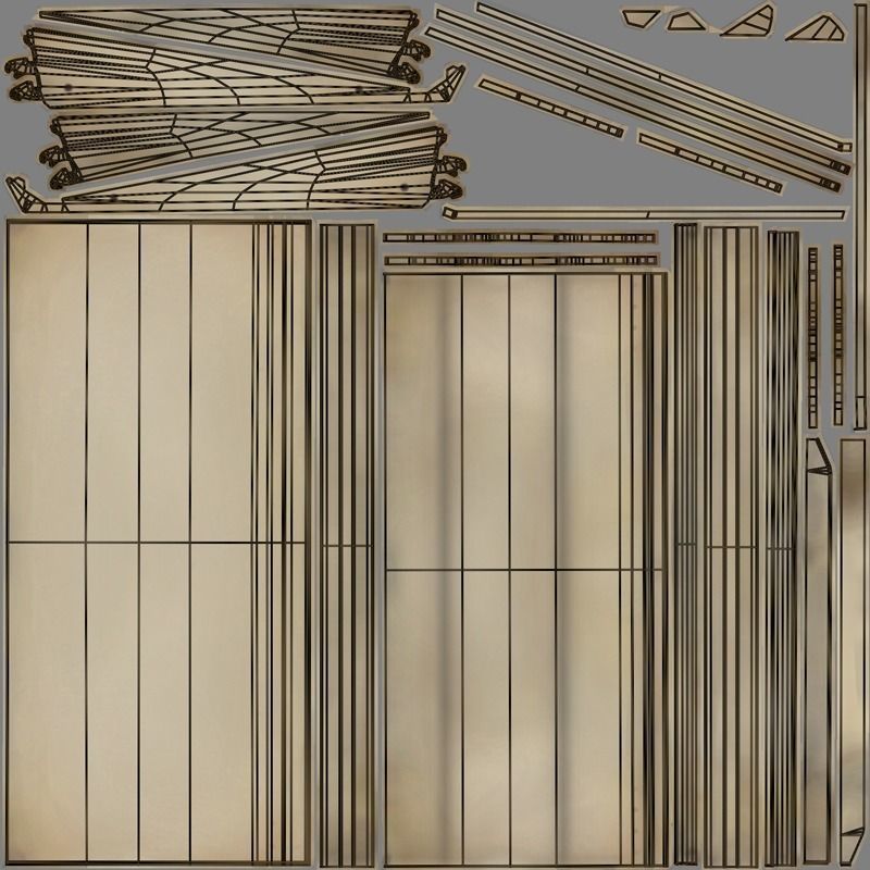 Retail Shelf Low-poly 3D model_12