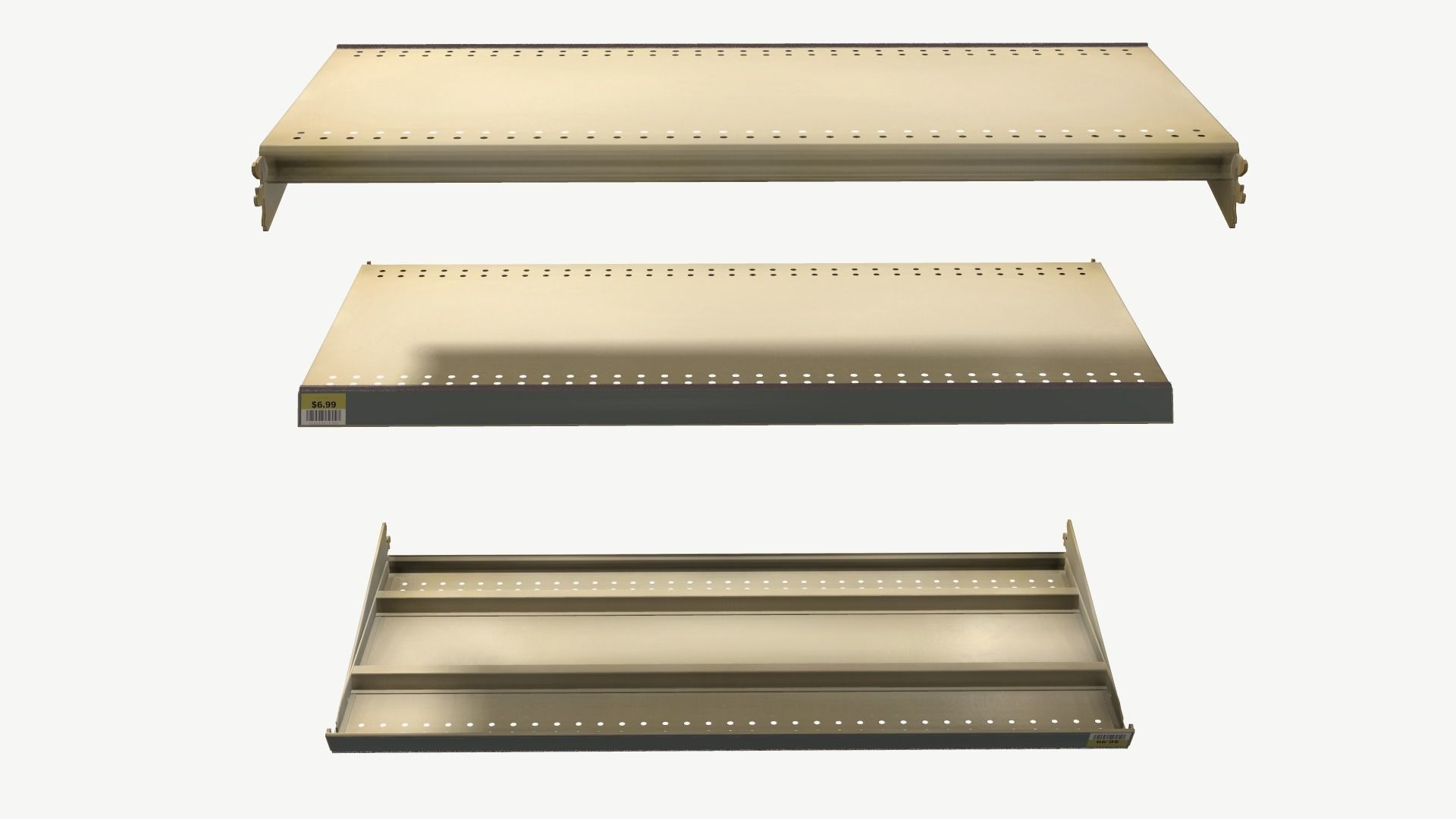 Retail Shelf Low-poly 3D model_6