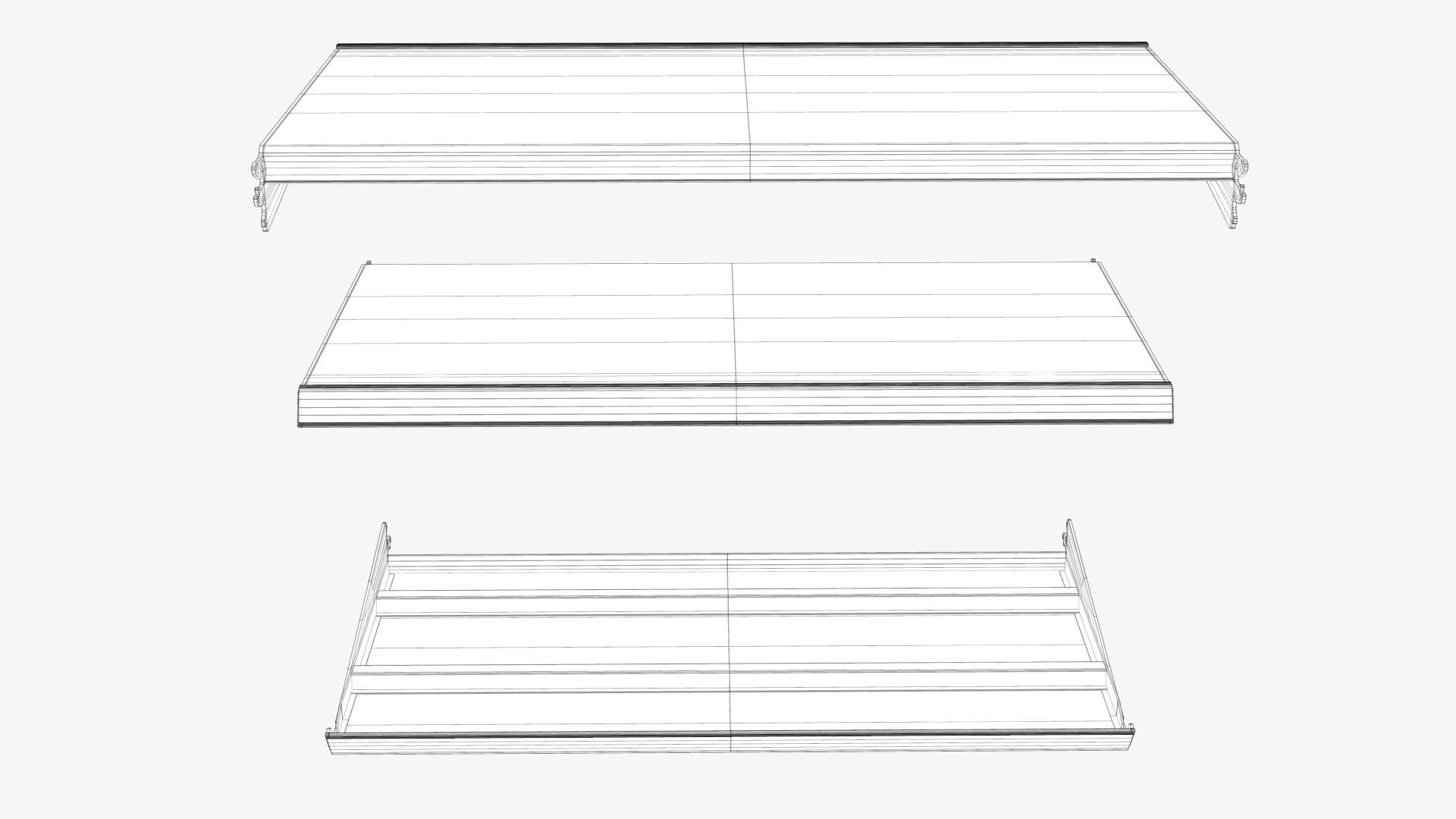 Retail Shelf Low-poly 3D model_7