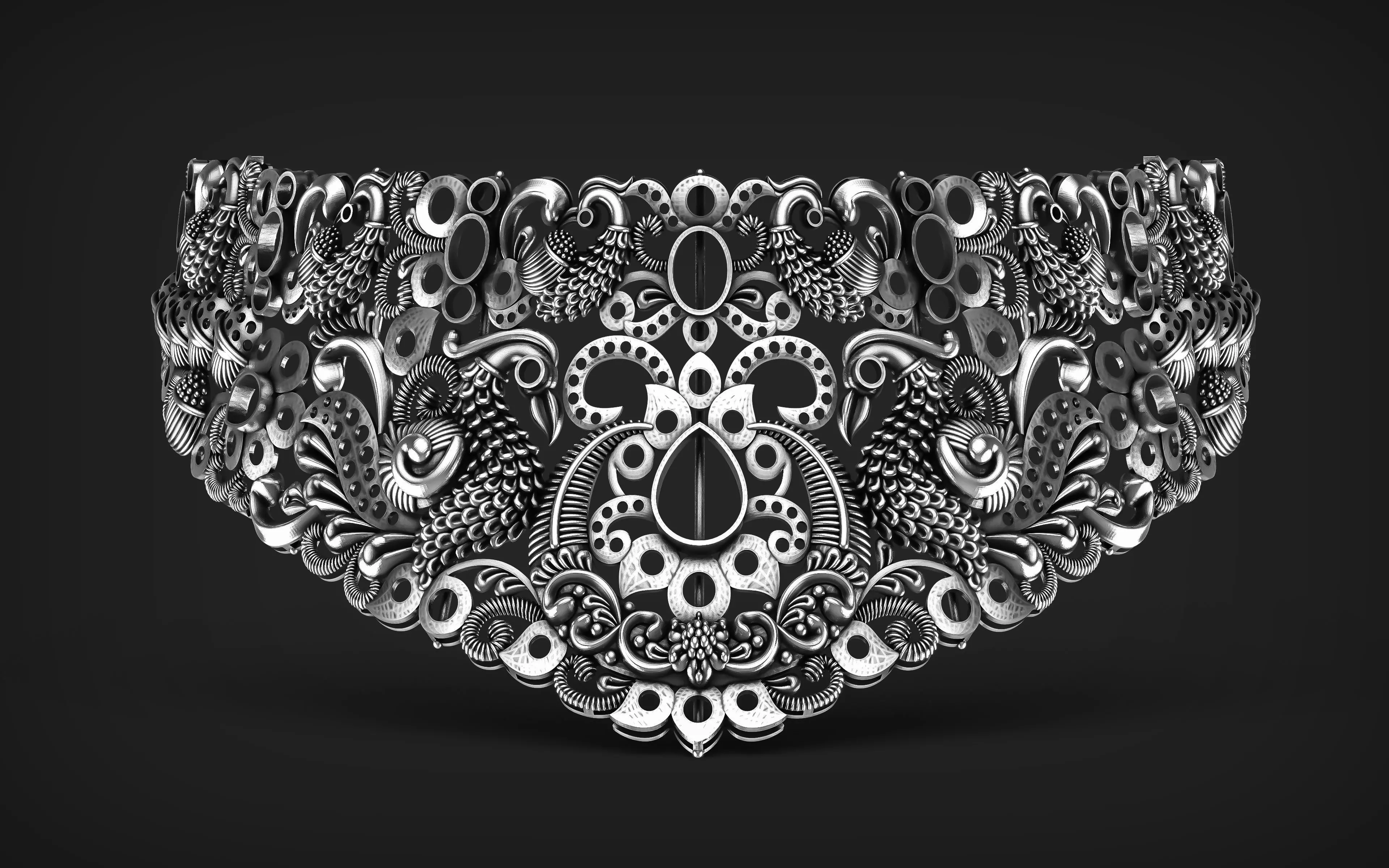 Indian God Necklace Set 27 3D print model_0