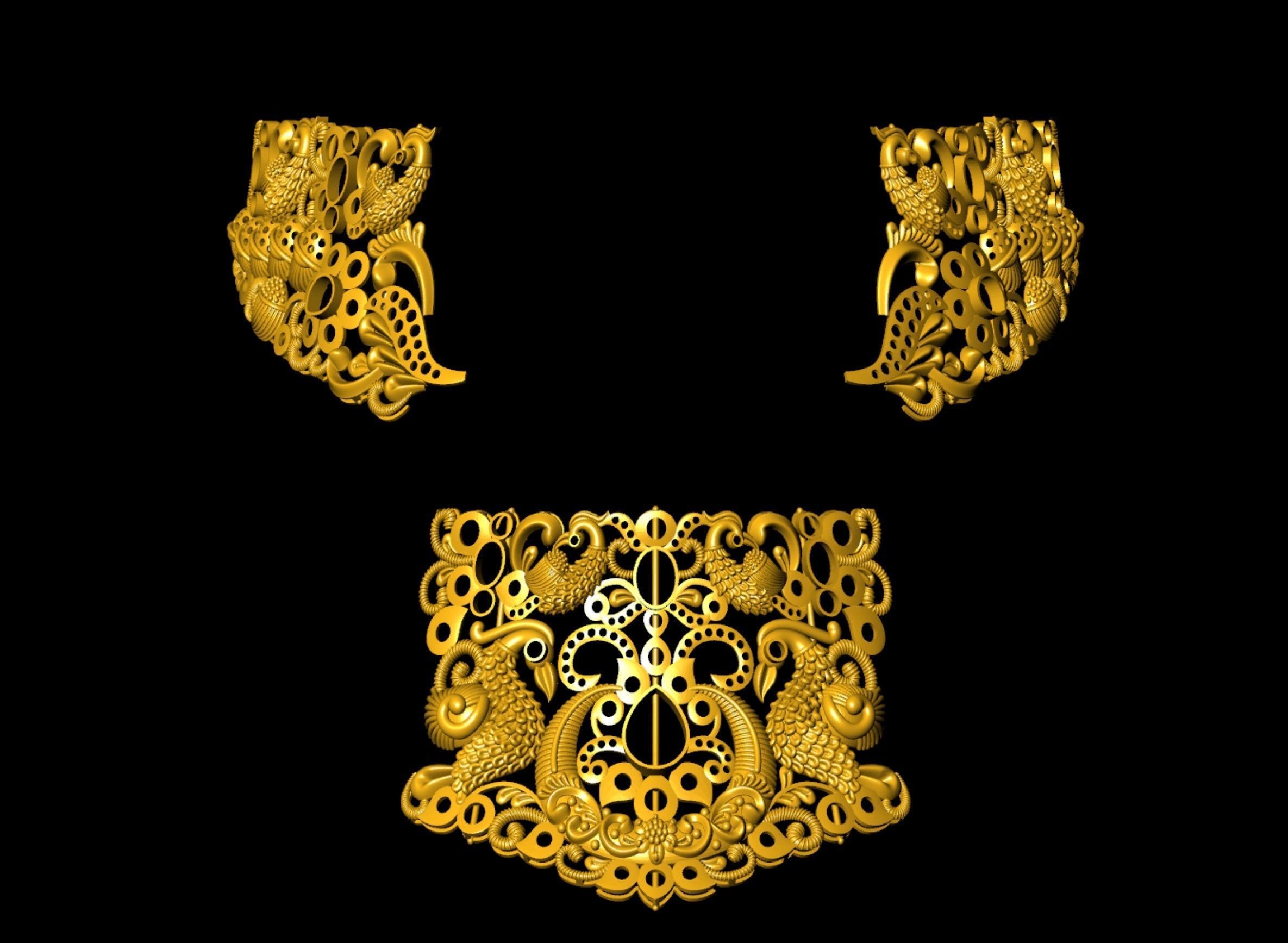 Indian God Necklace Set 27 3D print model_6