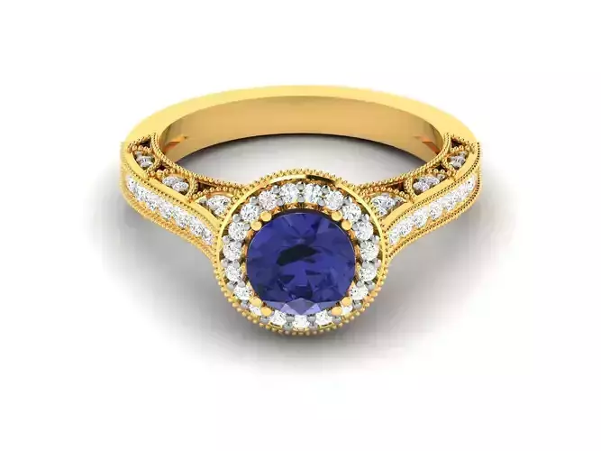 Solitaire Ring 3dm Render Detail