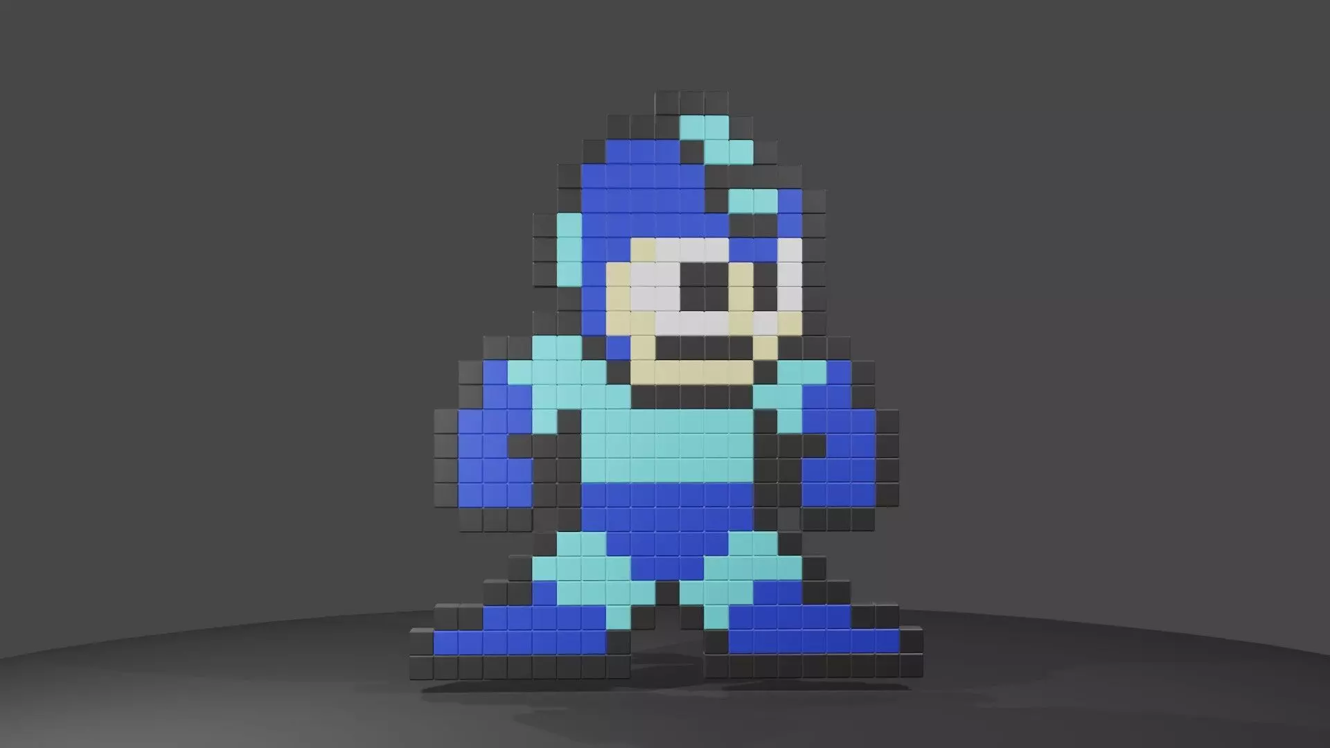 Megaman 8 bit Free 3D print model