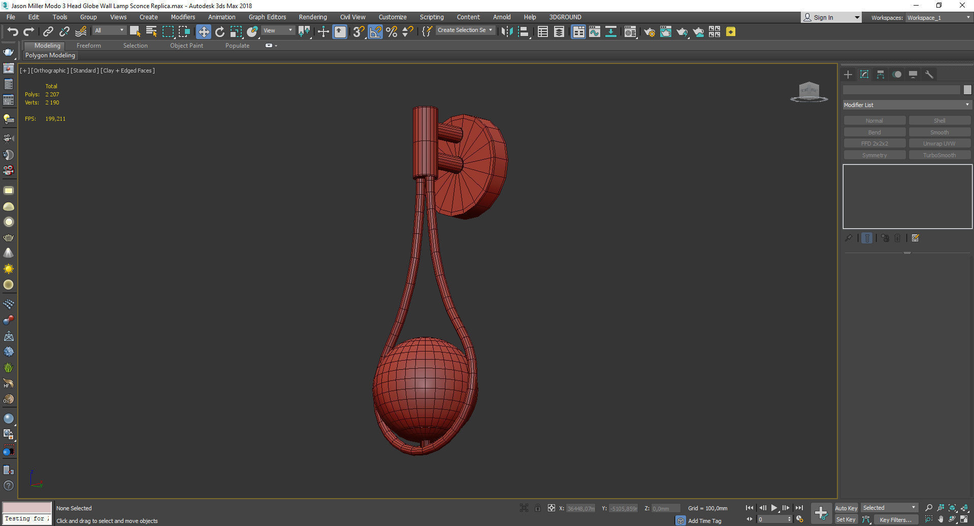 WISH WALL 2 Low-poly 3D model_3