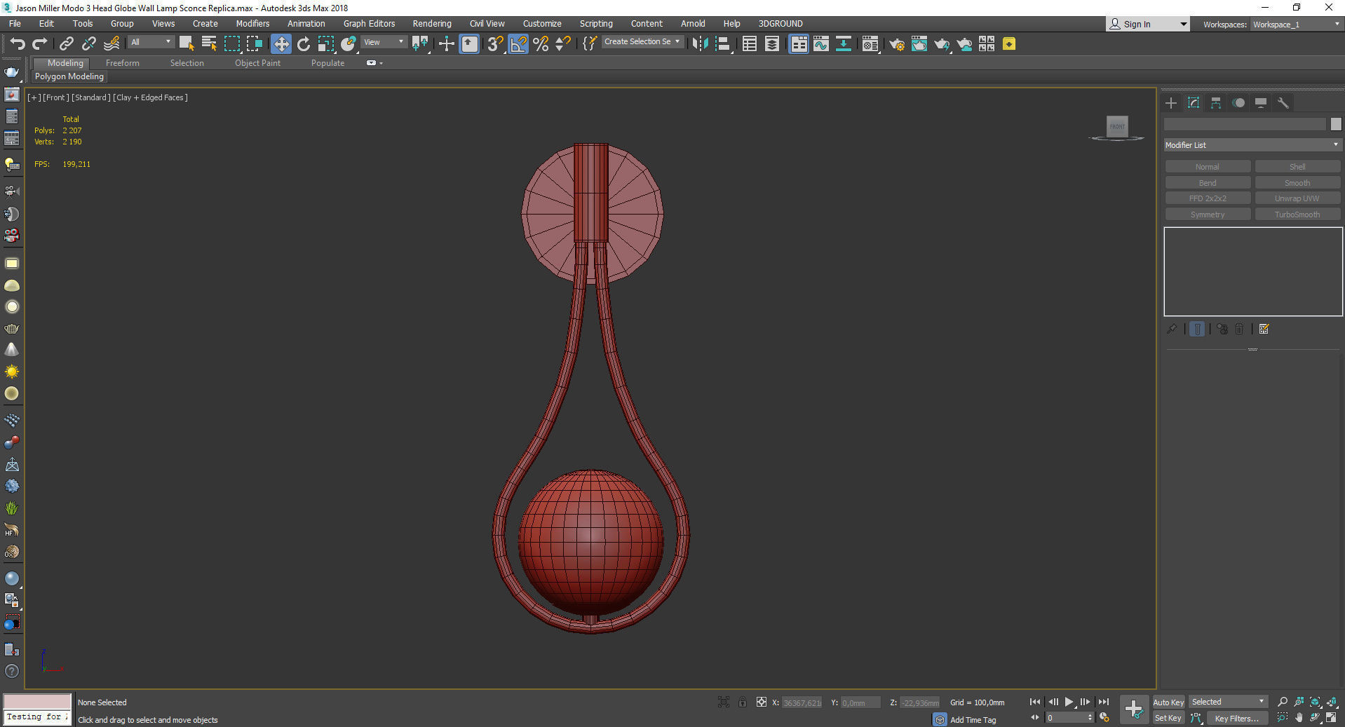 WISH WALL 2 Low-poly 3D model_2