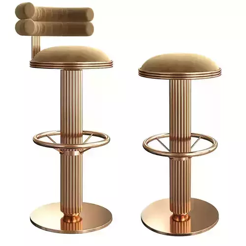 Mezzo Collection Mulligan bar chair 3d model