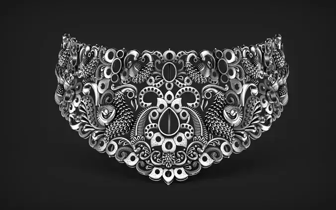Indian God Necklace Set 31 3D print model