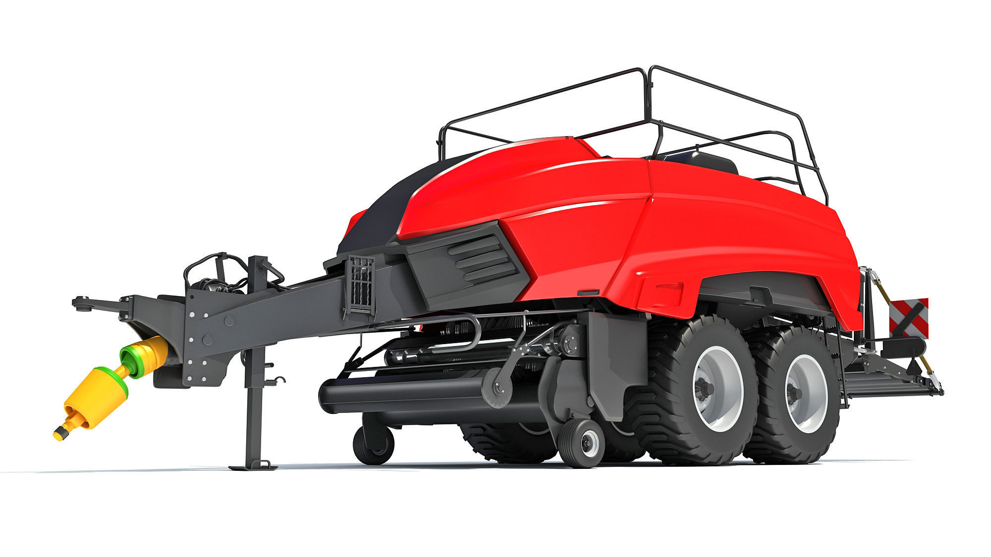 Large Square Baler 3D model_12