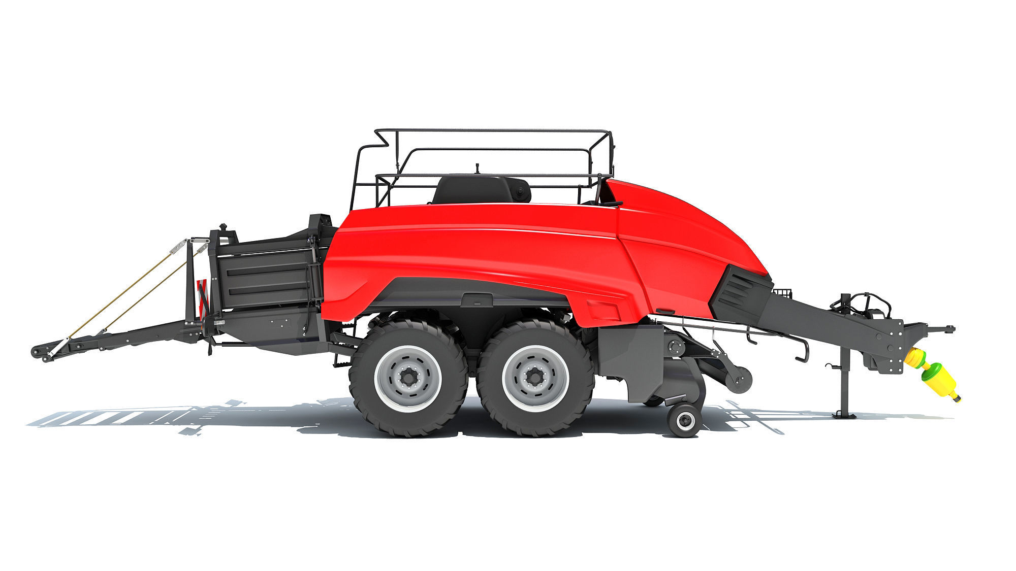 Large Square Baler 3D model_6