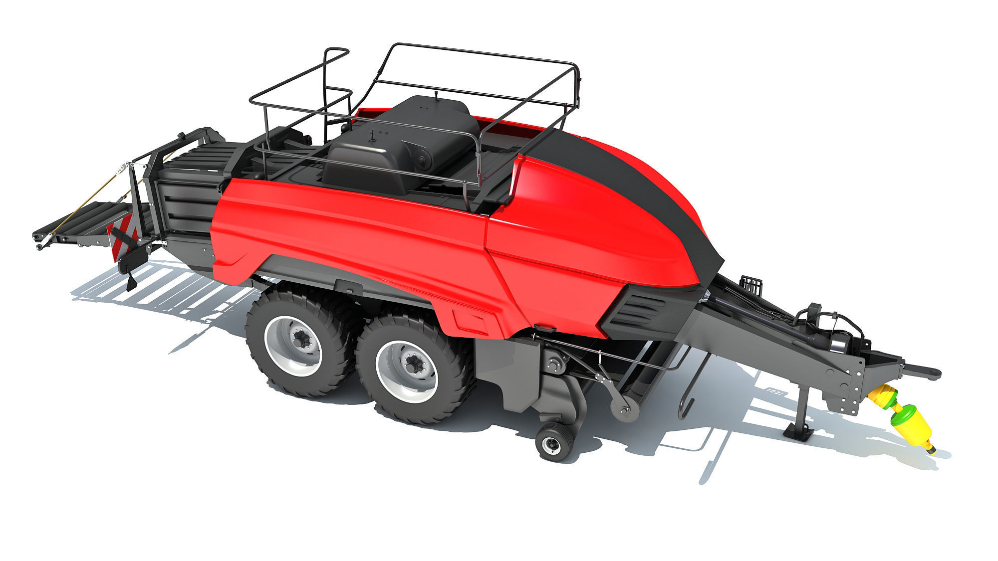 Large Square Baler 3D model_7
