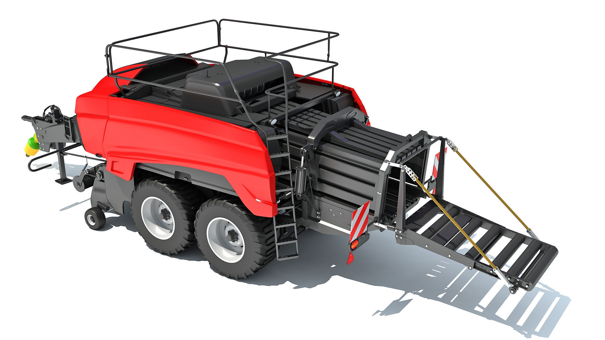 Large Square Baler 3D model_2