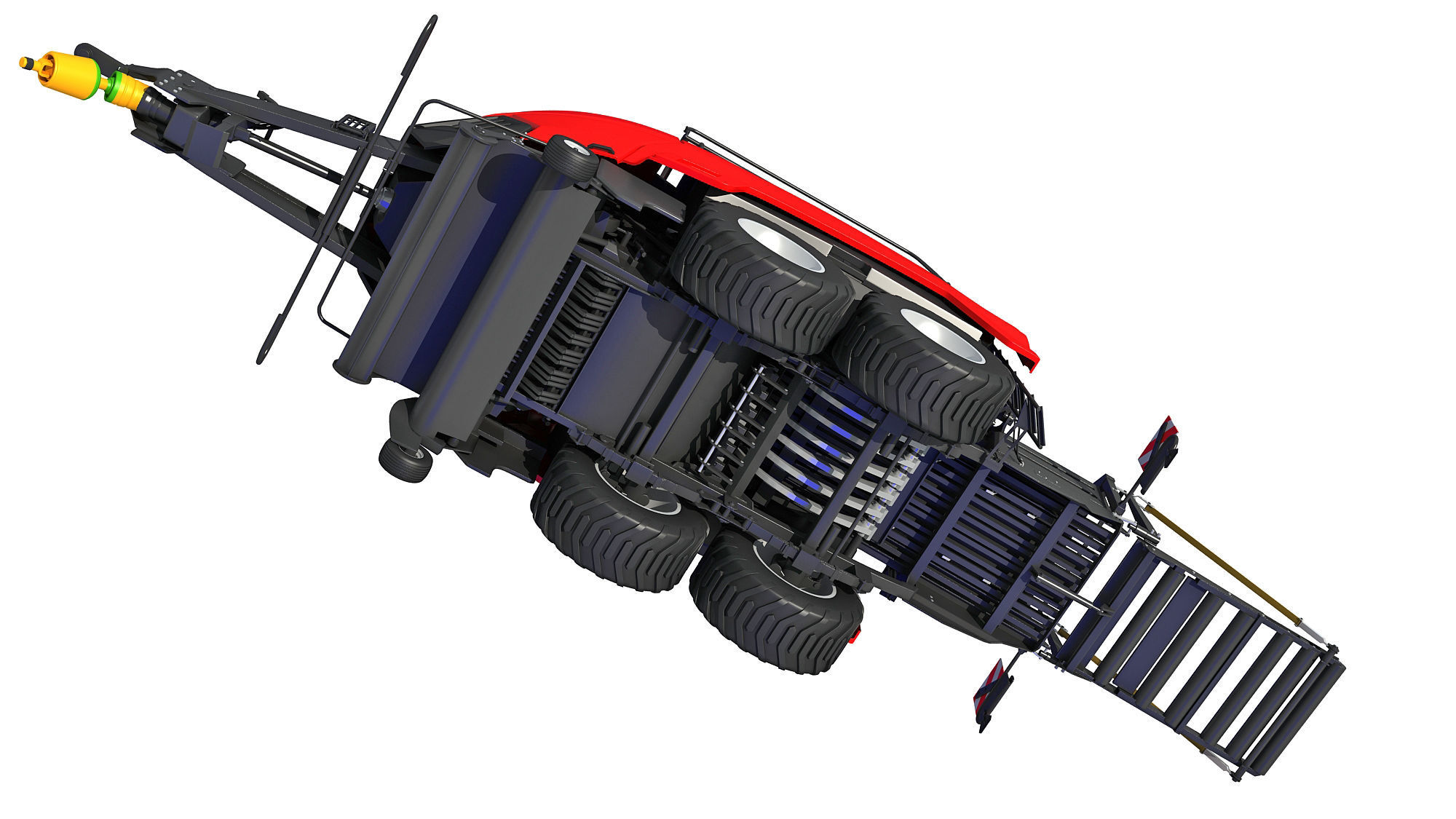 Large Square Baler 3D model_9