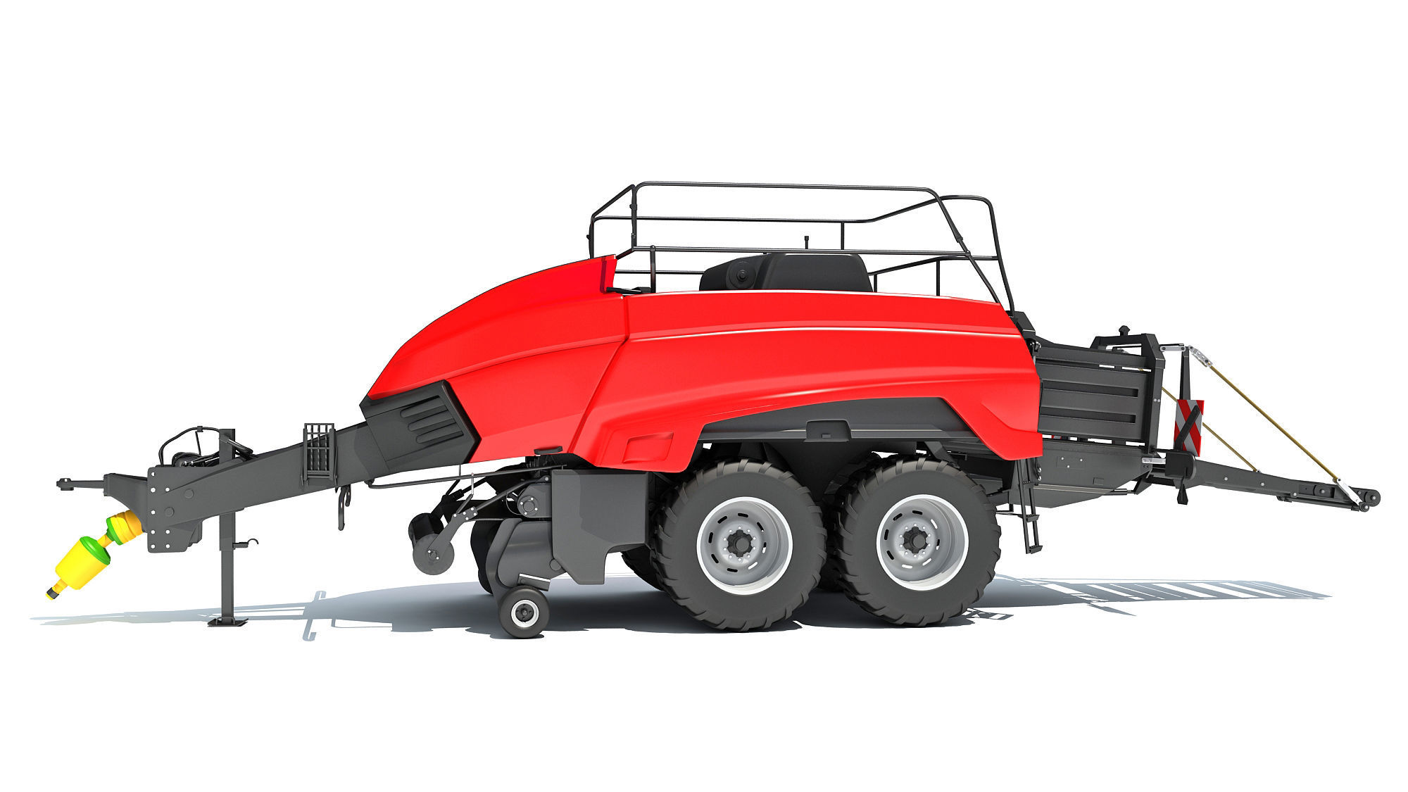 Large Square Baler 3D model_1